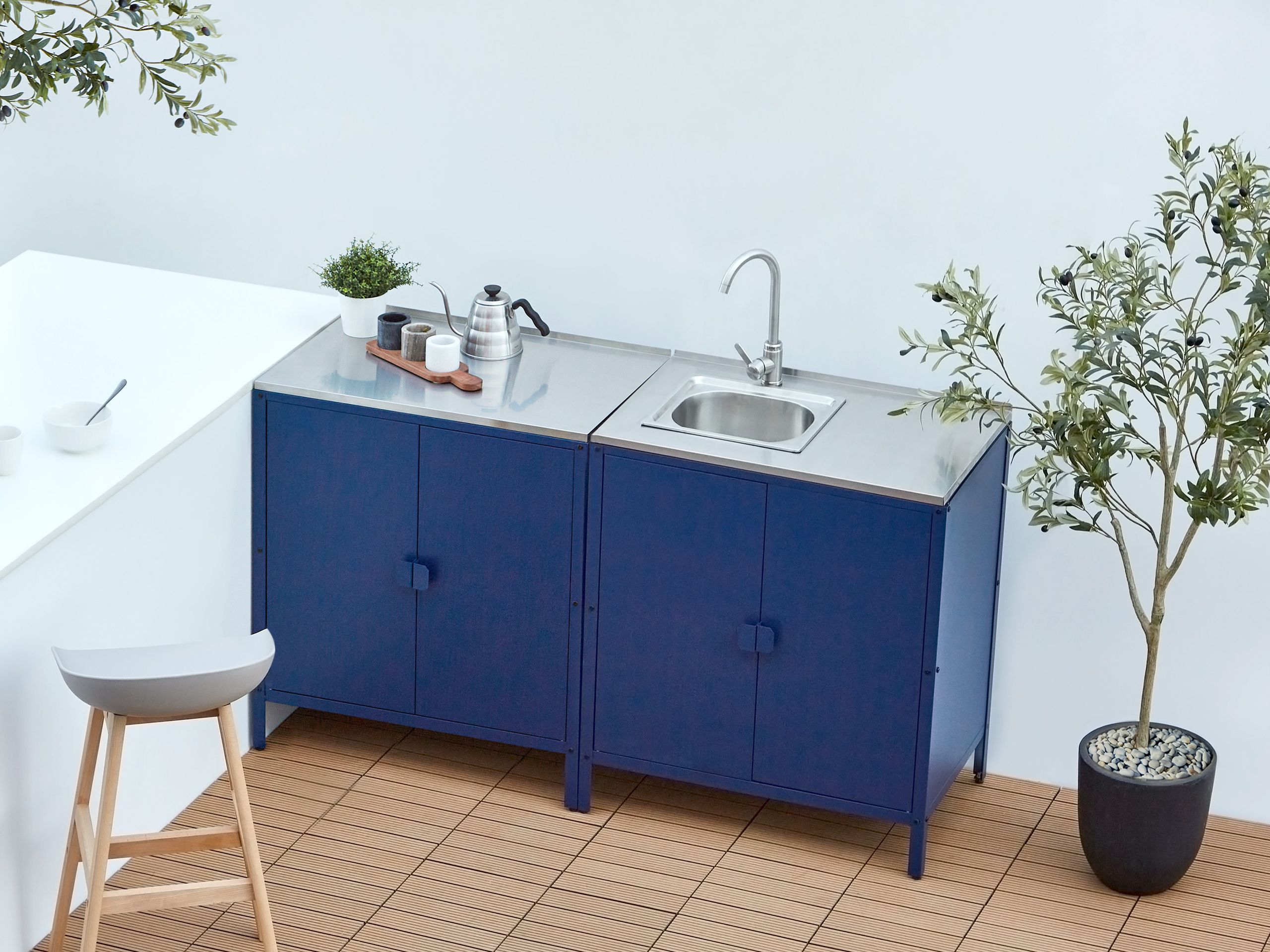 Ulkokeittiökaappi VILAMA Sininen