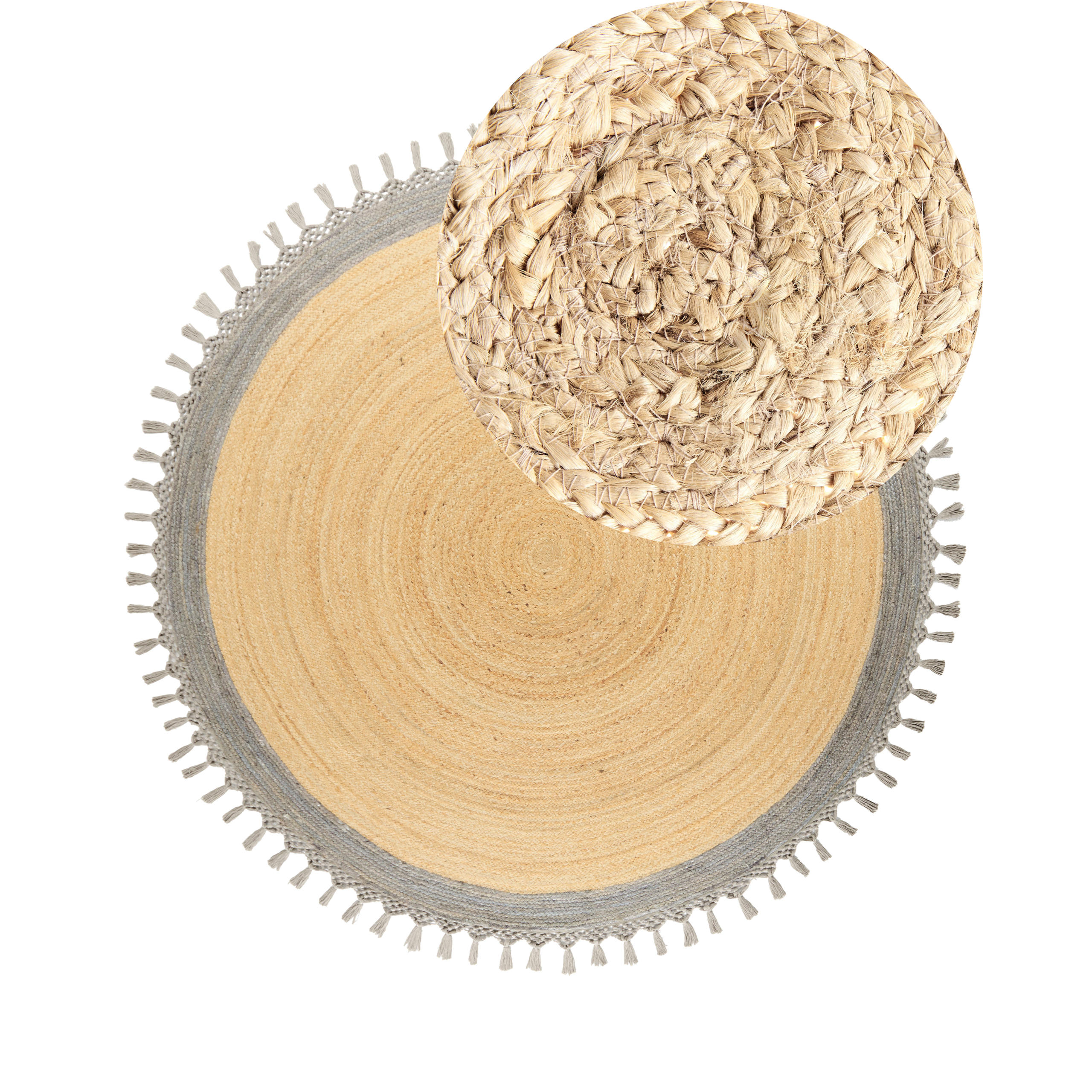 Matto MARTS Harmaa ø 200 cm juutti