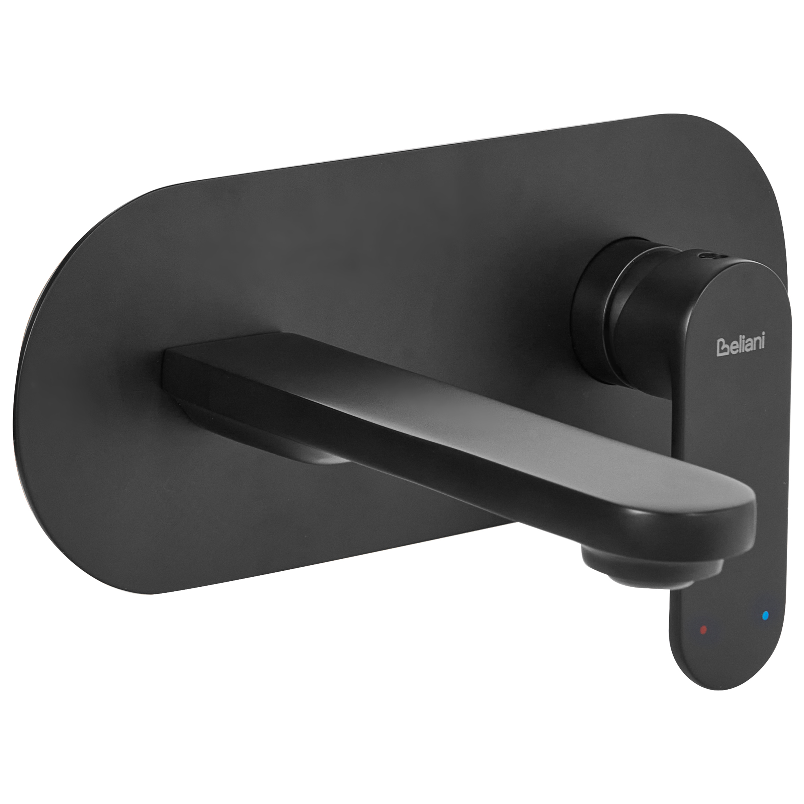 Seinään kiinnitettävä pesuallashana CHAPALA messinki Musta