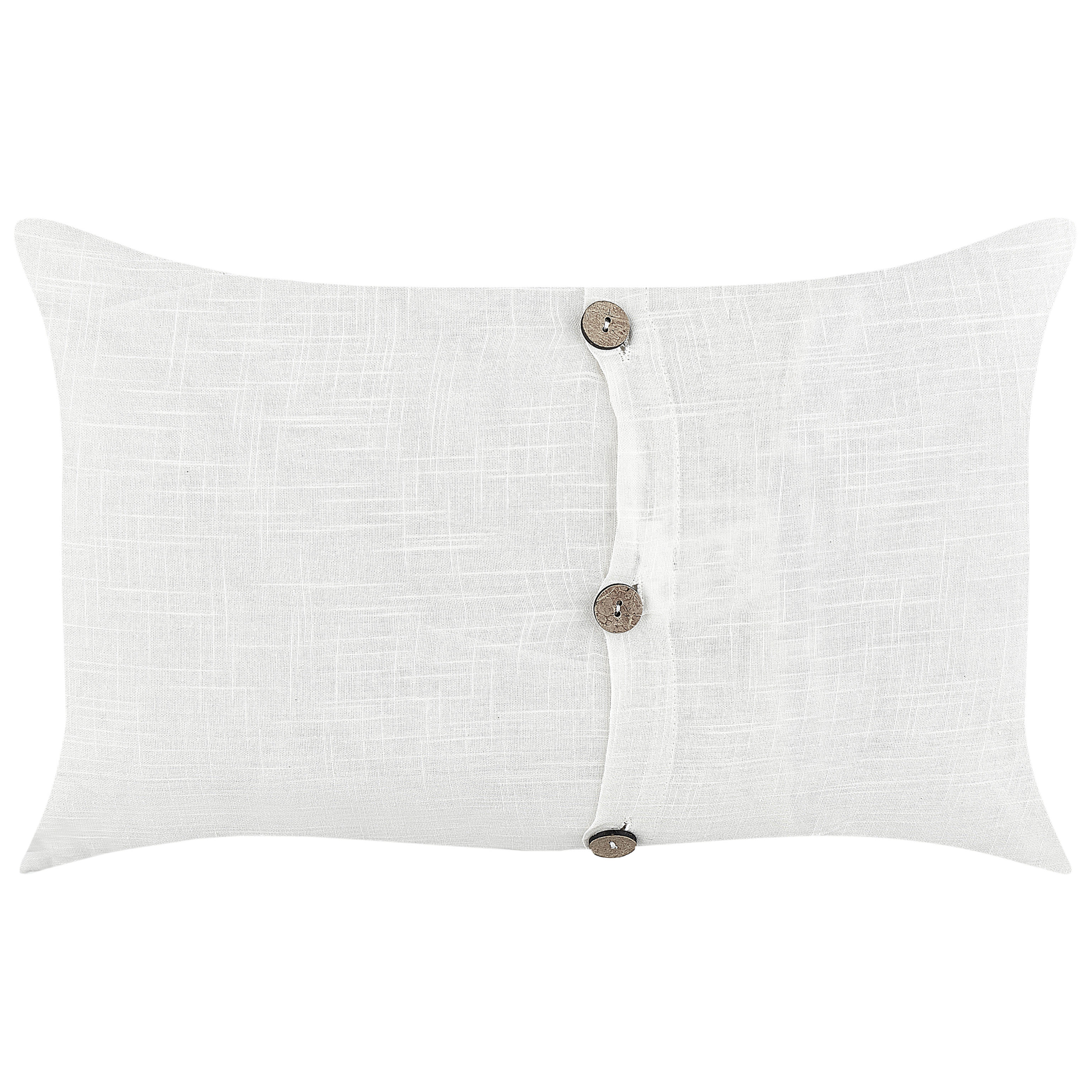 Koristetyynysetti 2 kpl BANORI 30 x 50 cm Pellava Valkoinen Hillitty