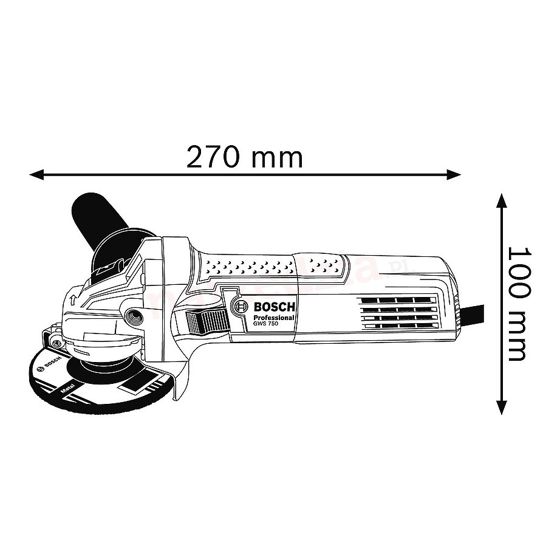 Bosch GWS 750-125 Professional -Kulmahiomakone 750 W