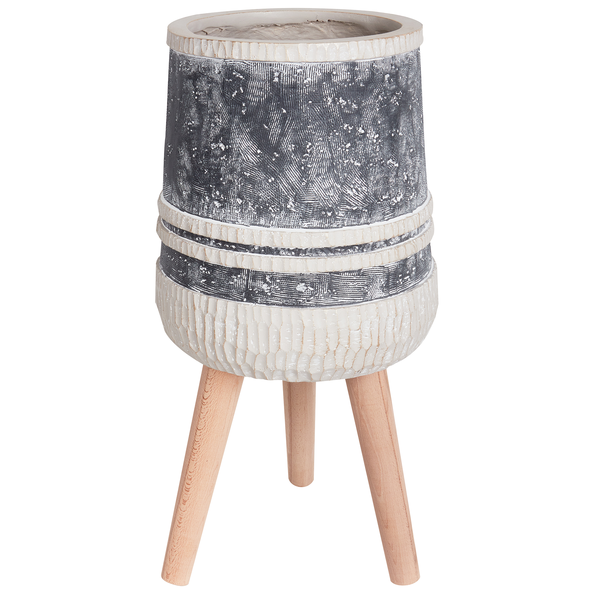 Korotettu kukkaruukku ARISAEMA 27 cm Harmaa