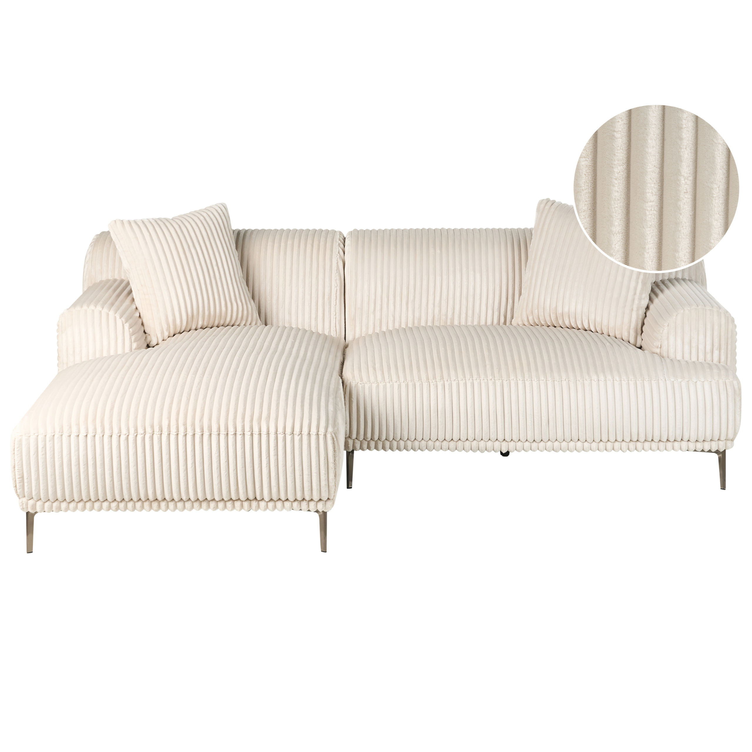 Kulmasohva STENUM vakosametti Luonnonvalkoinen Oikea