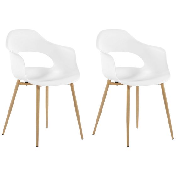 Ruokatuolisetti 2 kpl UTICA Valkoinen