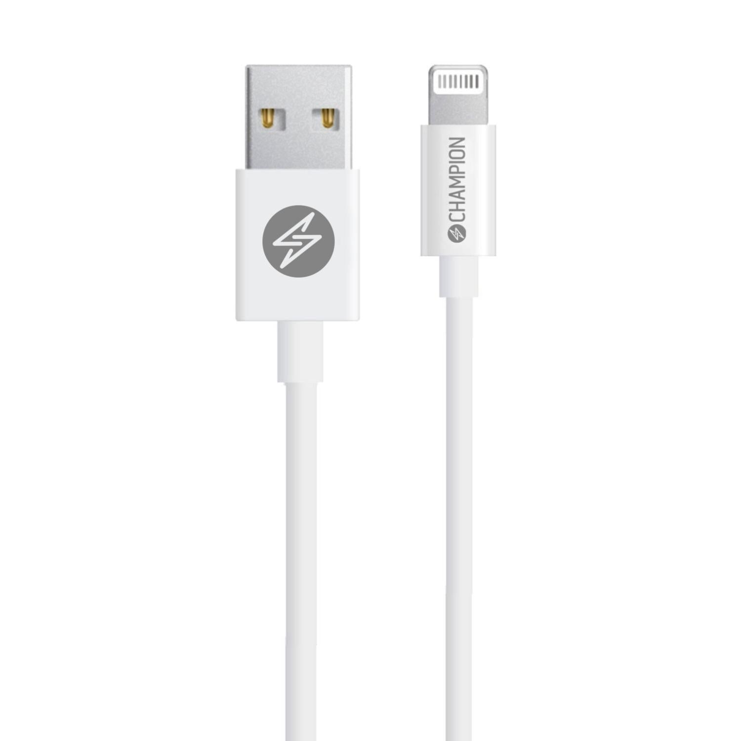 USB-A-Lightning-kaapeli 2m valkoinen