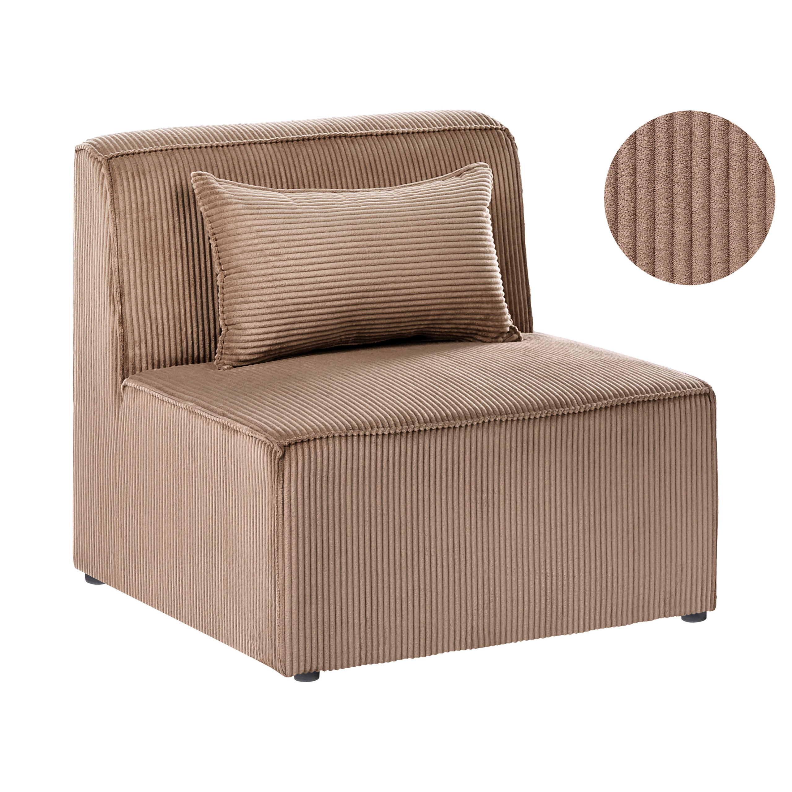 Keskimoduuli LEMVIG Vakosametti Tumma beige