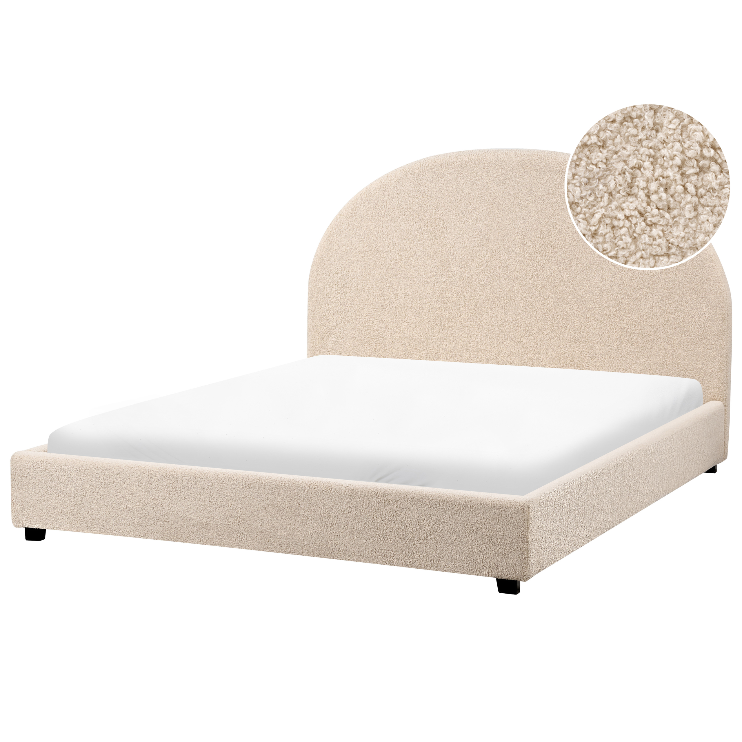 Sänky buklee VAUCLUSE 140 x 200 cm Beige