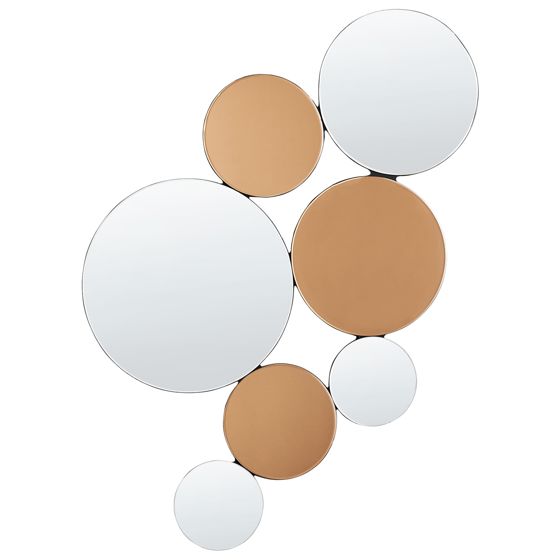 Seinäpeili LAXOU 57 cm 90 cm Kupari