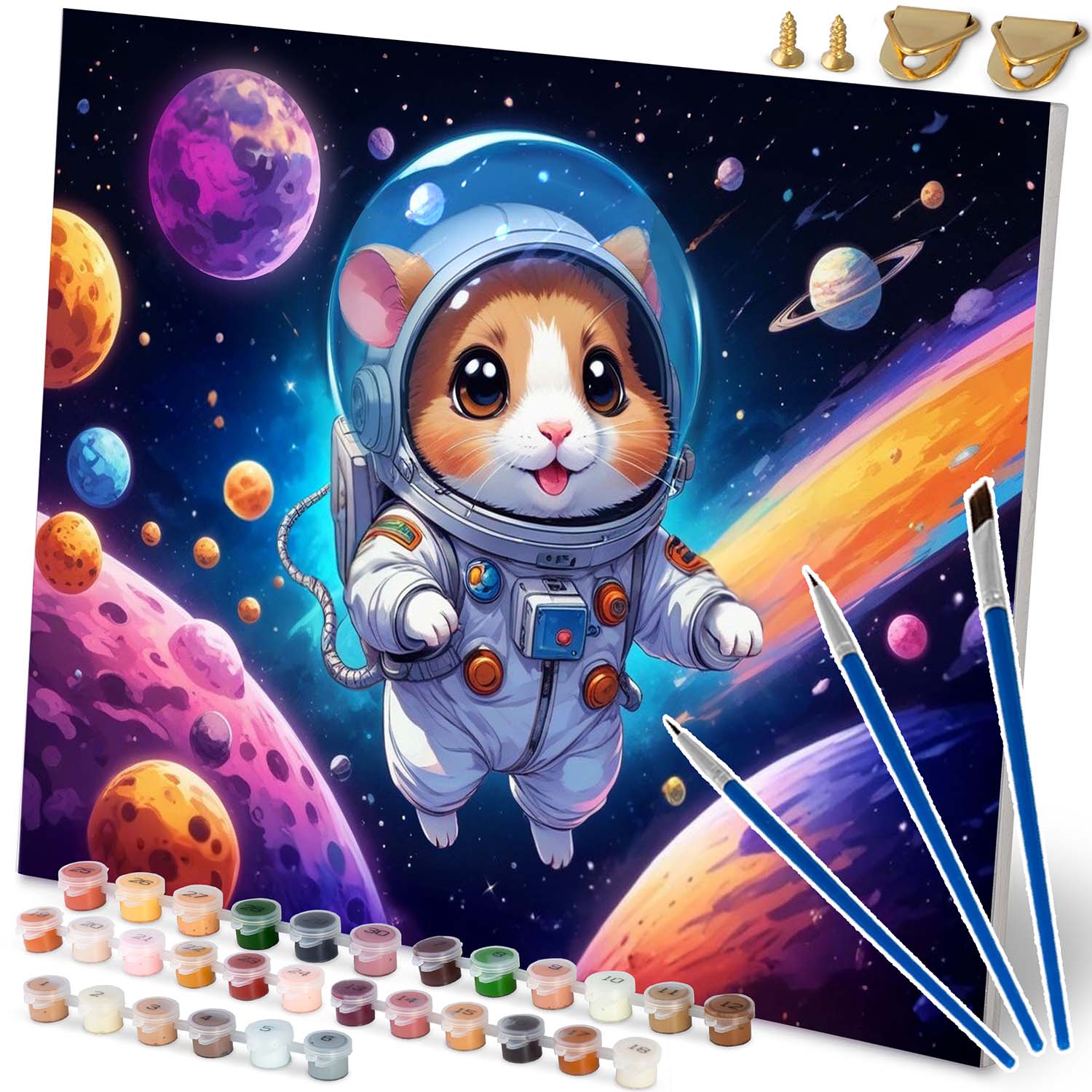 Maalaus numeroilla 40x50 cm Massido Astronauta