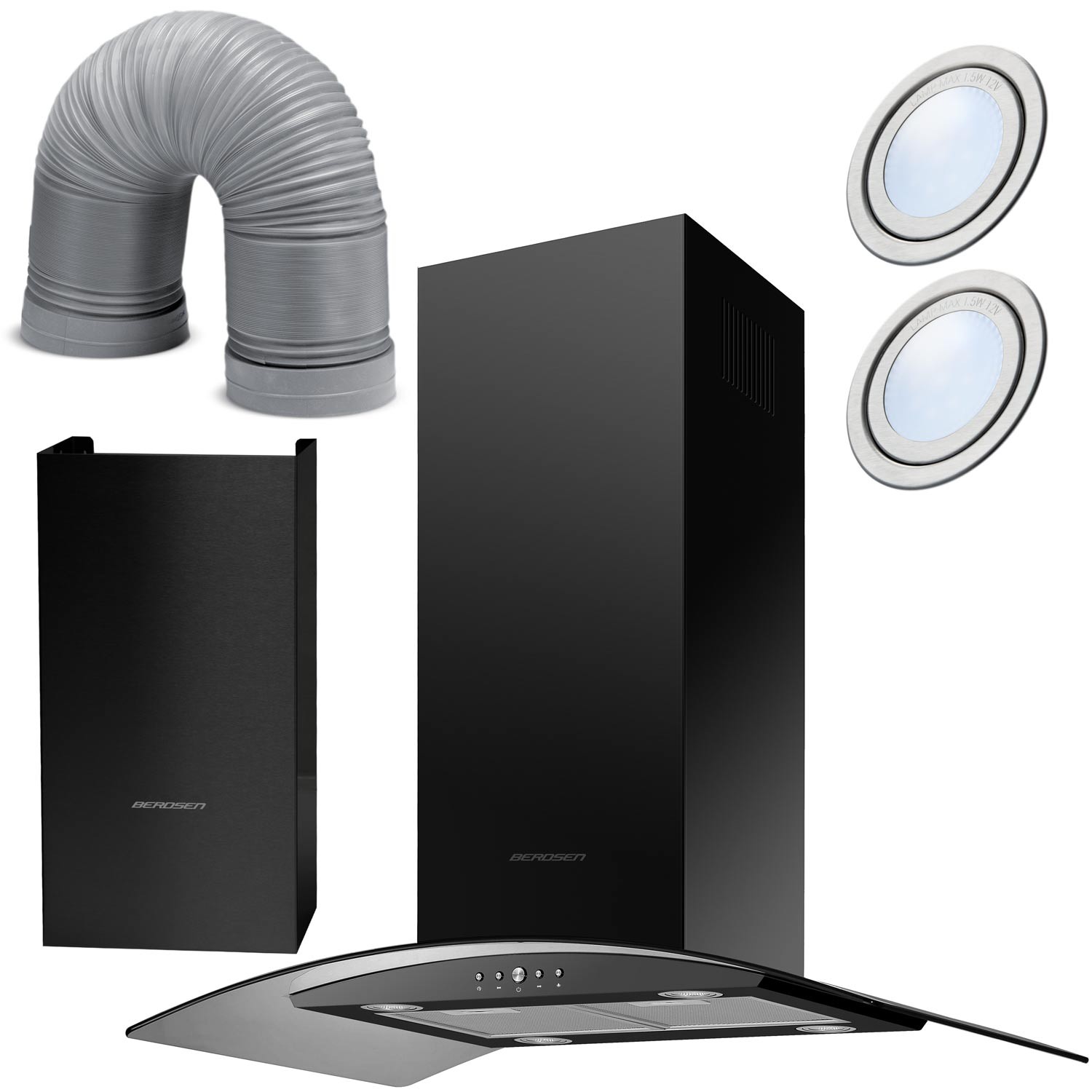 Berdsen BT-225 90 cm saareke-liesituuletin