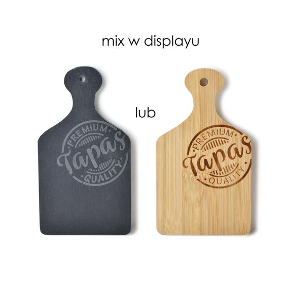 Tapaslauta liuskekivi/puu MODERN KITCHEN Tapas 20x11 cm 1 kpl