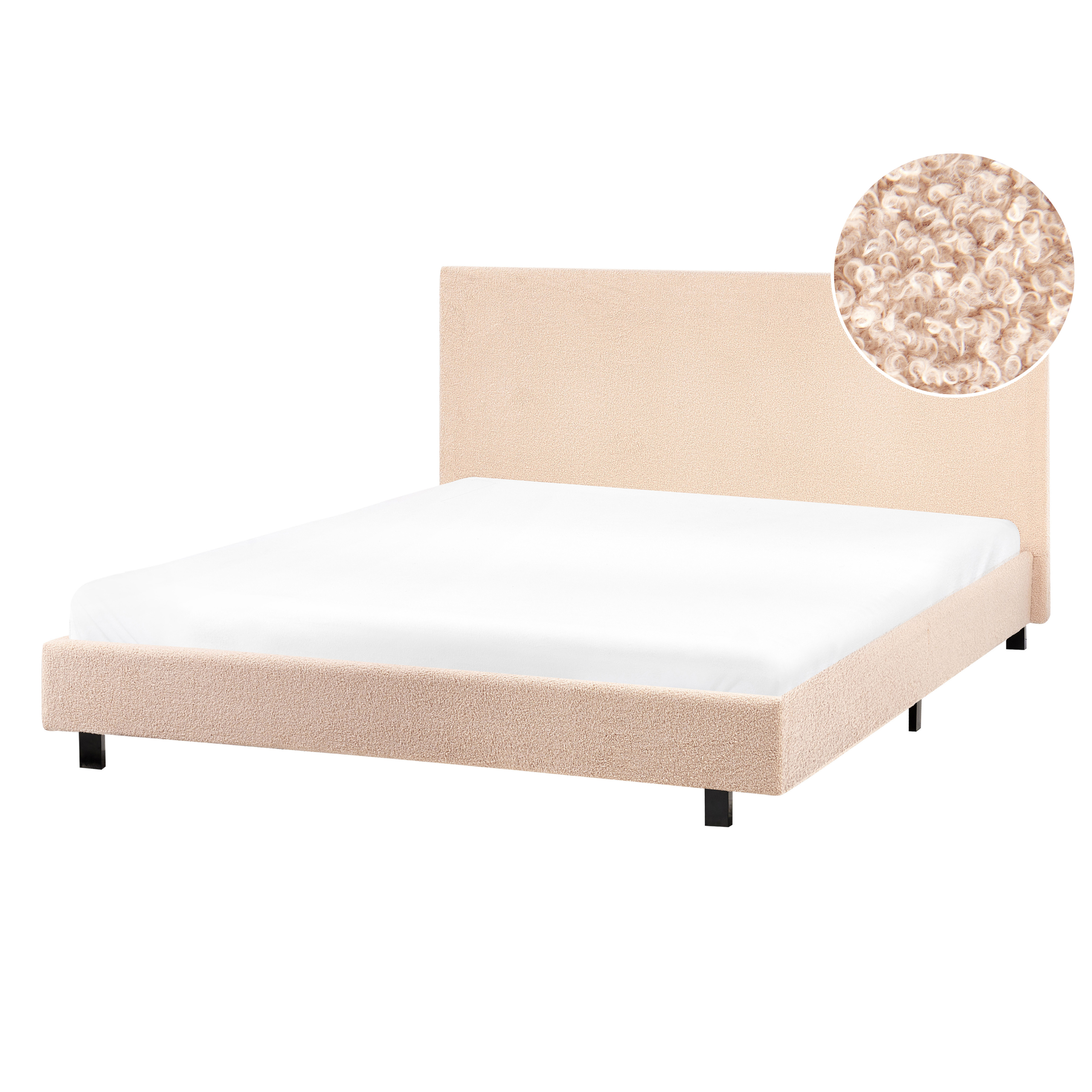 Sänky Buklee ALBI 140 x 200 cm Beige
