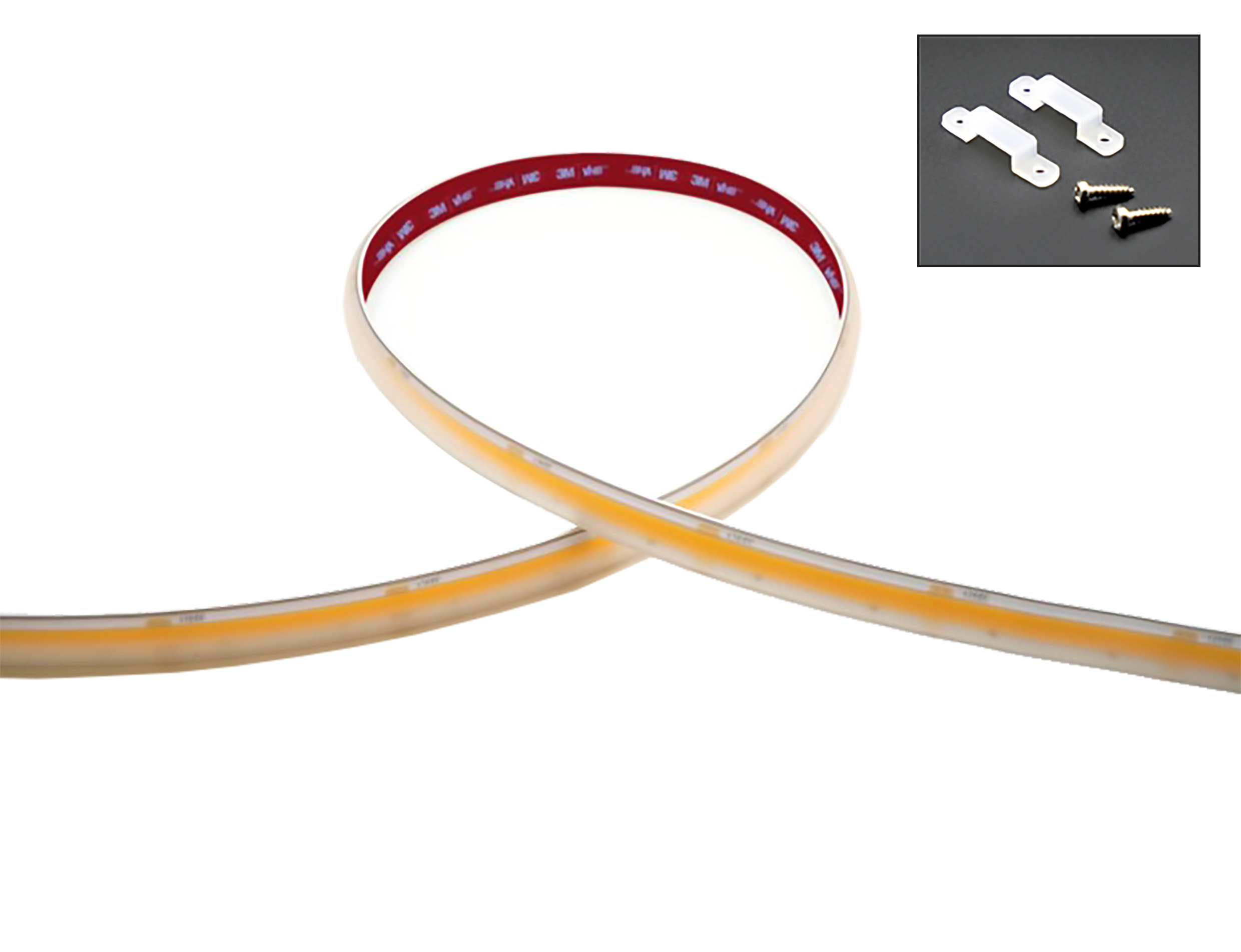 Led Energie Saunanauhasetti 125 2,5m 2700K 10W/m IP44/65 valkoinen 2200lm himmennettävä
