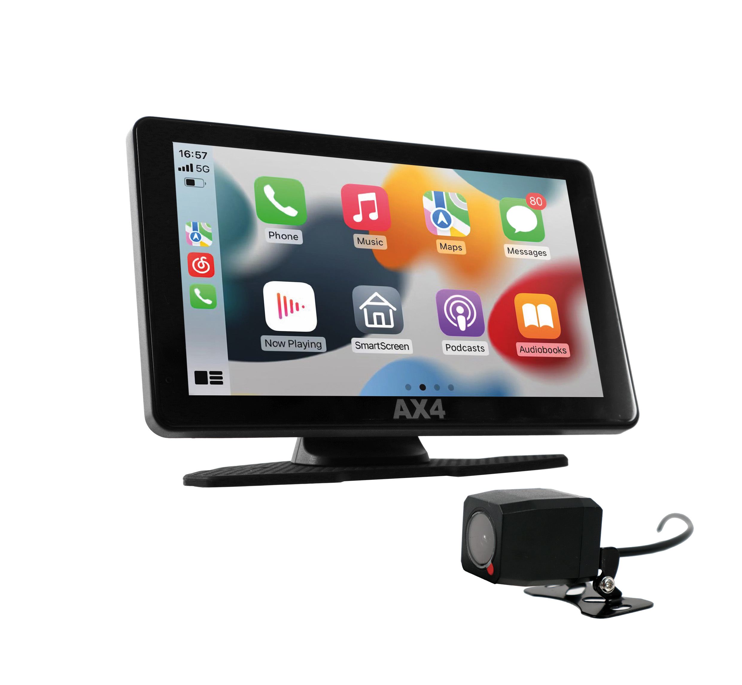 AX4 Carplay 7" Etu- ja takakameralla