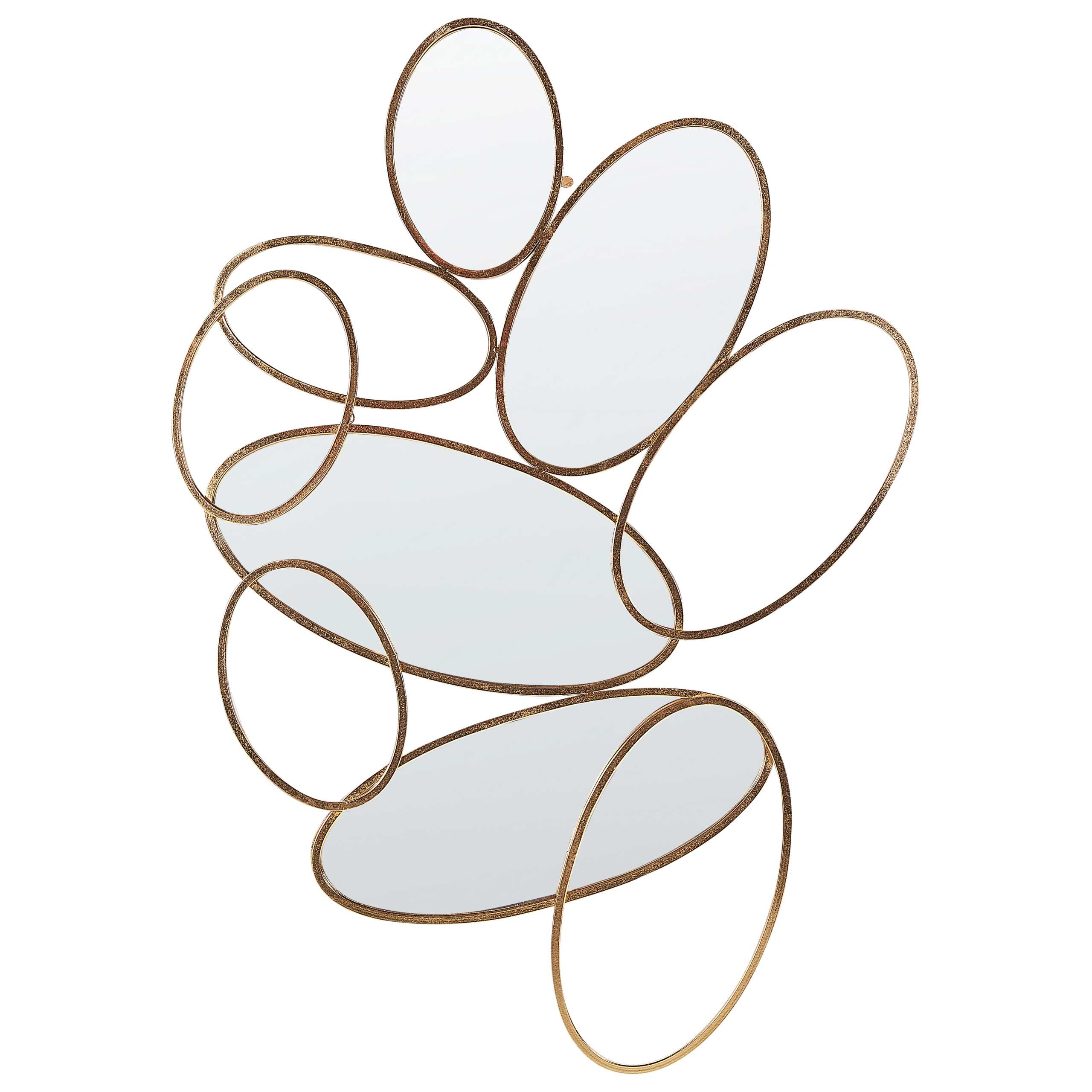 Seinäpeili DECIZE 113 cm 77 cm metalli Kulta