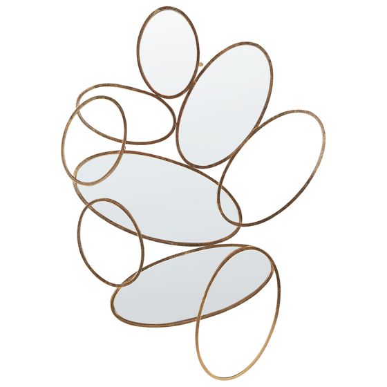 Seinäpeili DECIZE 113 cm 77 cm metalli Kulta