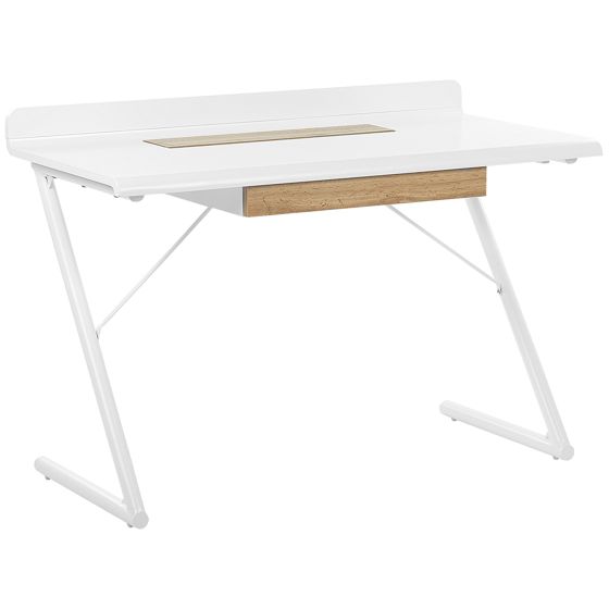 Työpöytä FOCUS 120 cm 60 cm laatikoilla Valkoinen