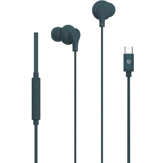 USB-C in-ear kuulokkeet mikrofonilla ja äänenvoimakkuuden säädöllä