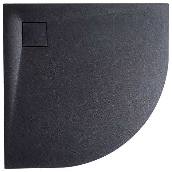 Suihkuallas PARON 80 x 80 x 3 cm Musta