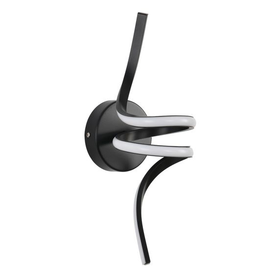 NETTLIFE moderni musta 7 W LED - seinävalaisin portaisiin, lämmin valkoinen, 3000 K