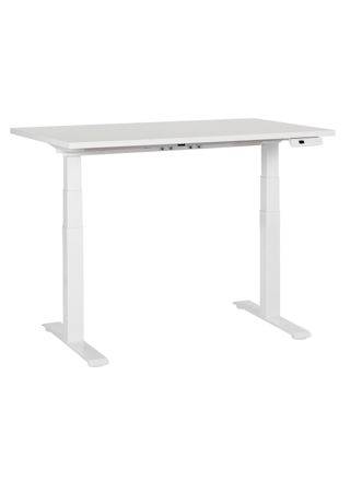 Sähkösäädettävä työpöytä DESTINES Valkoinen 120 cm 72 cm