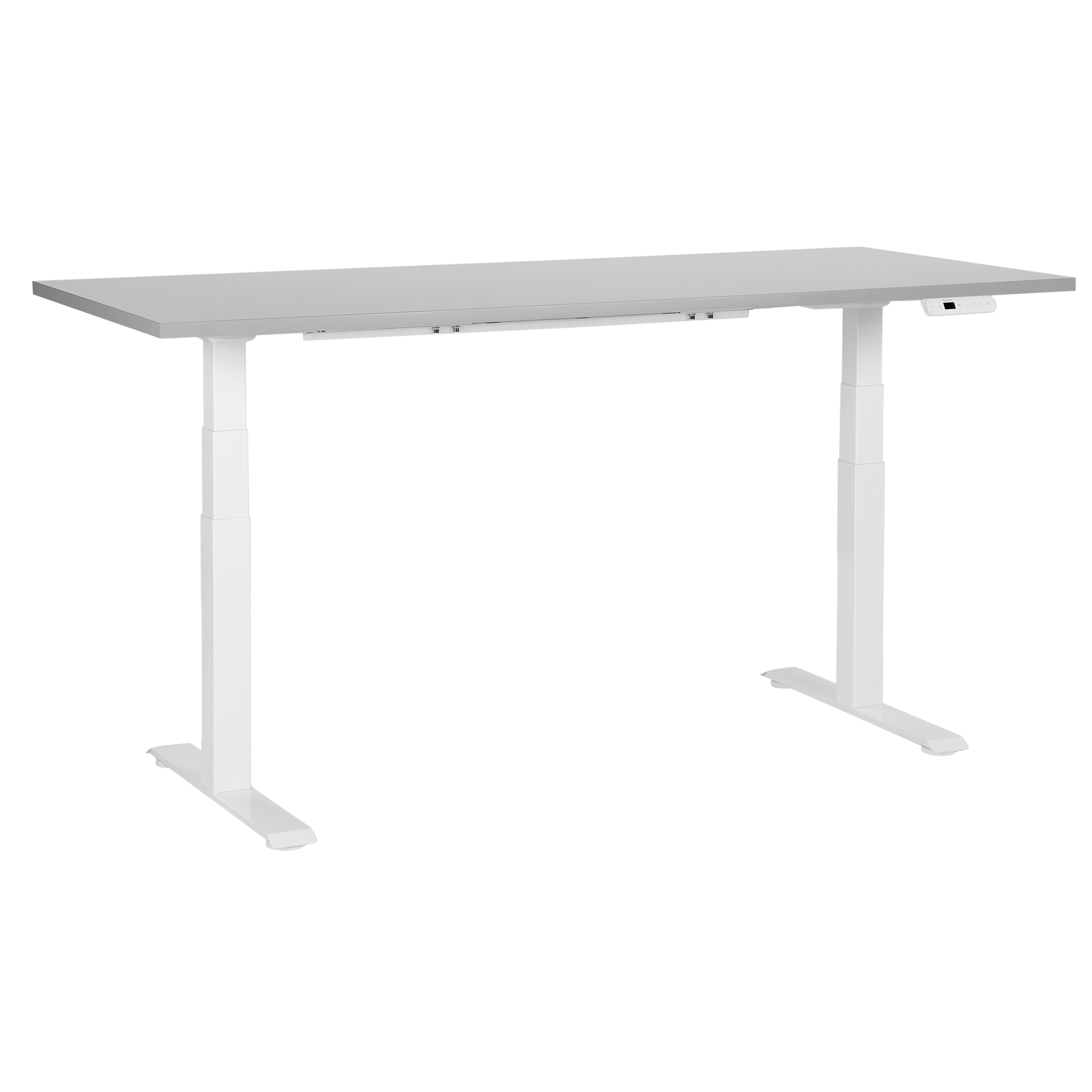 Sähkösäädettävä työpöytä DESTINES Harmaa/valkoinen 180 cm 80 cm