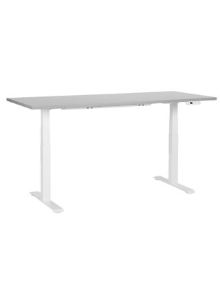 Sähkösäädettävä työpöytä DESTINES Harmaa/valkoinen 180 cm 80 cm