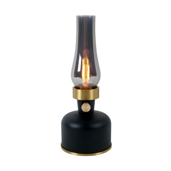 NordLight LED-öljylamppu ladattava 2.5W 4000mAh musta IP44