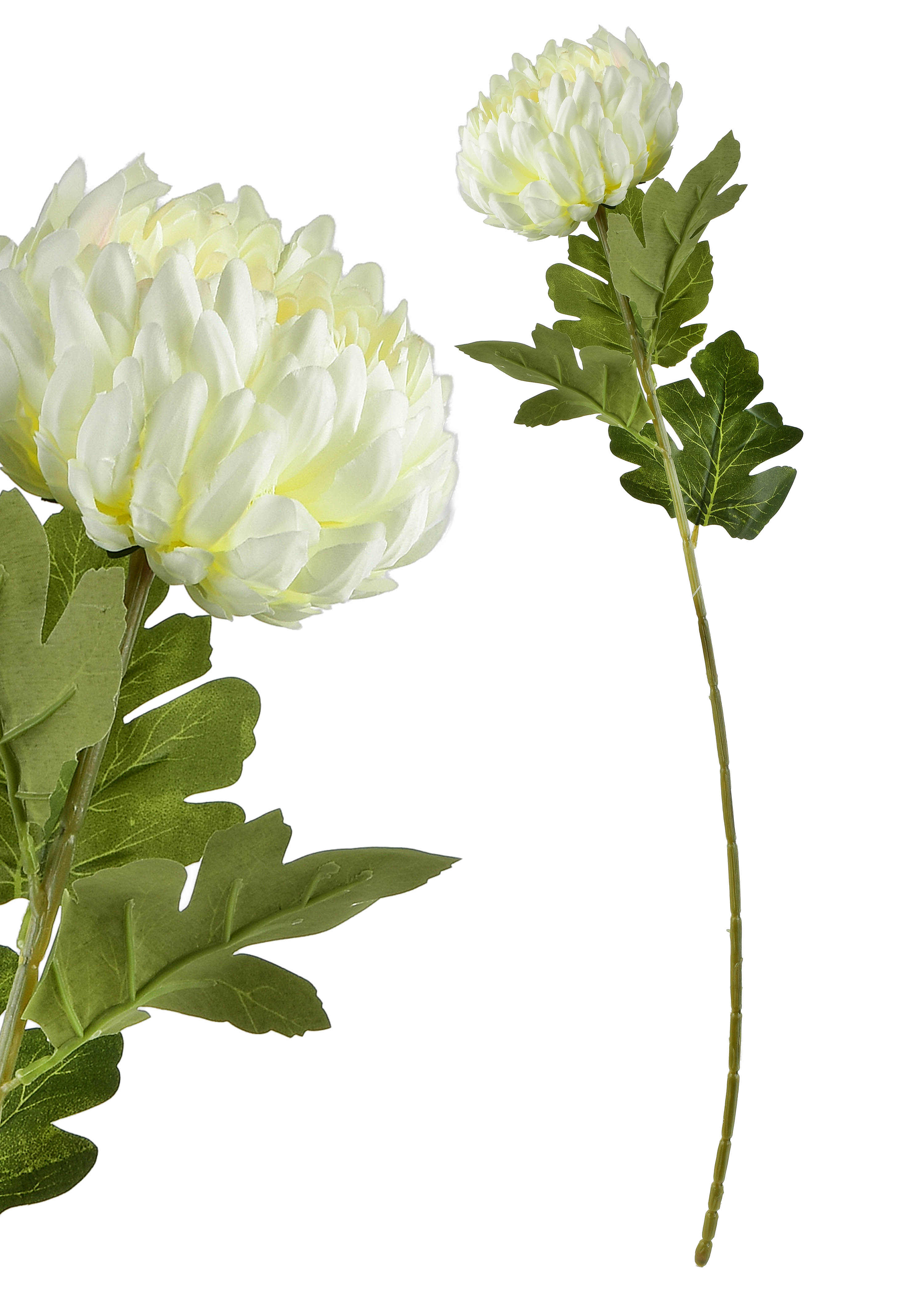 Tekokukka synteettinen VIRIDIS krysanteemi oksa 73 cm valkoinen 1 kpl