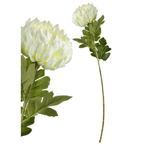Tekokukka synteettinen VIRIDIS krysanteemi oksa 73 cm valkoinen 1 kpl