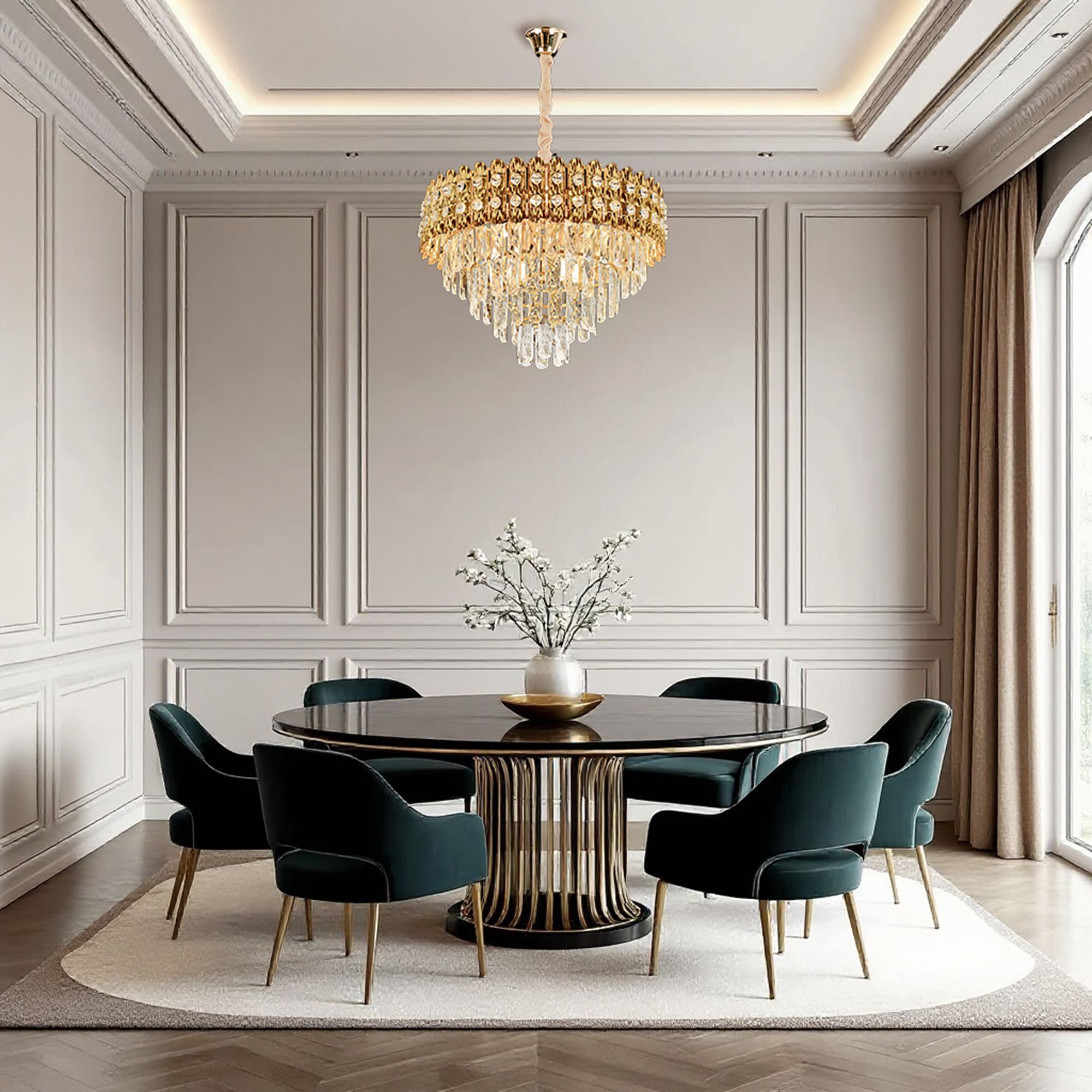 TOOLIGHT riippuva kattovalaisin G058-CP kulta, 82x56,5x37cm