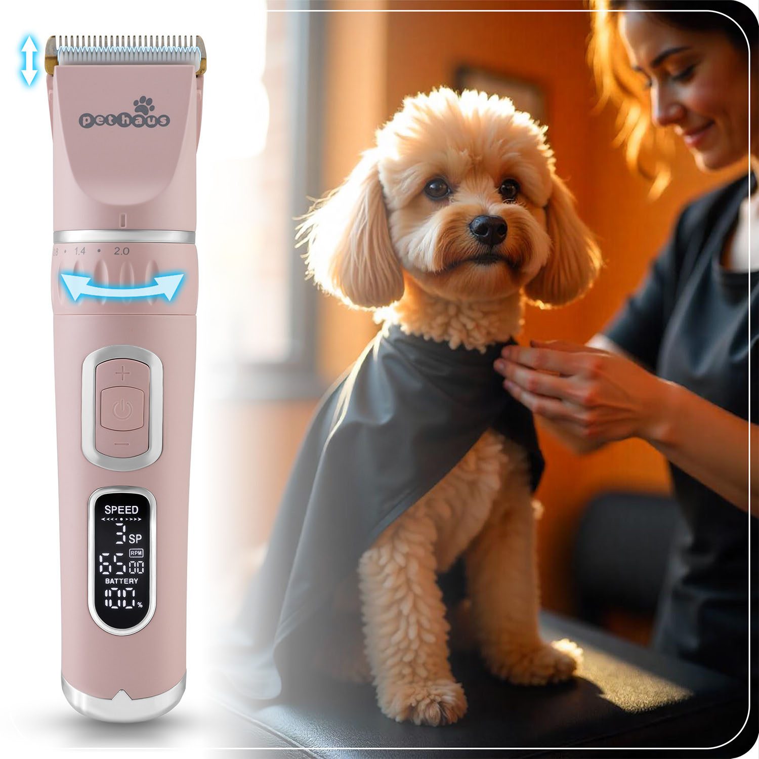 Pethaus PH-100 Pet Clipper Pinkki