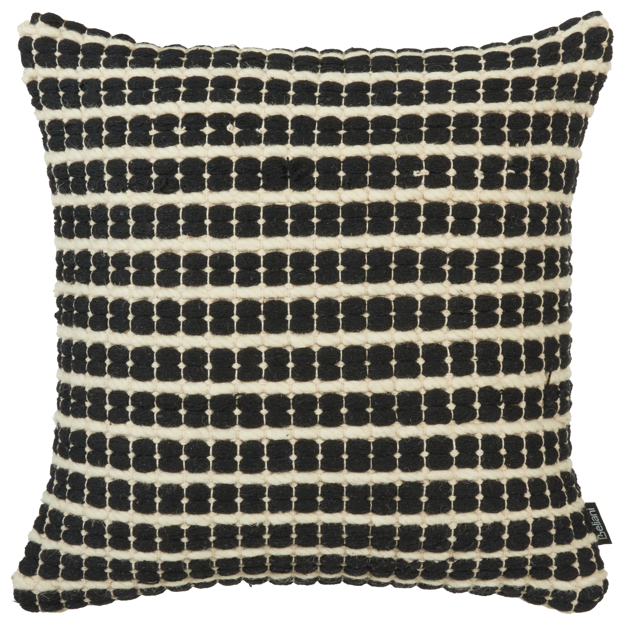 Koristetyynysetti 2 kpl YONCALI 45 x 45 cm Puuvilla Musta Ruutukuvio