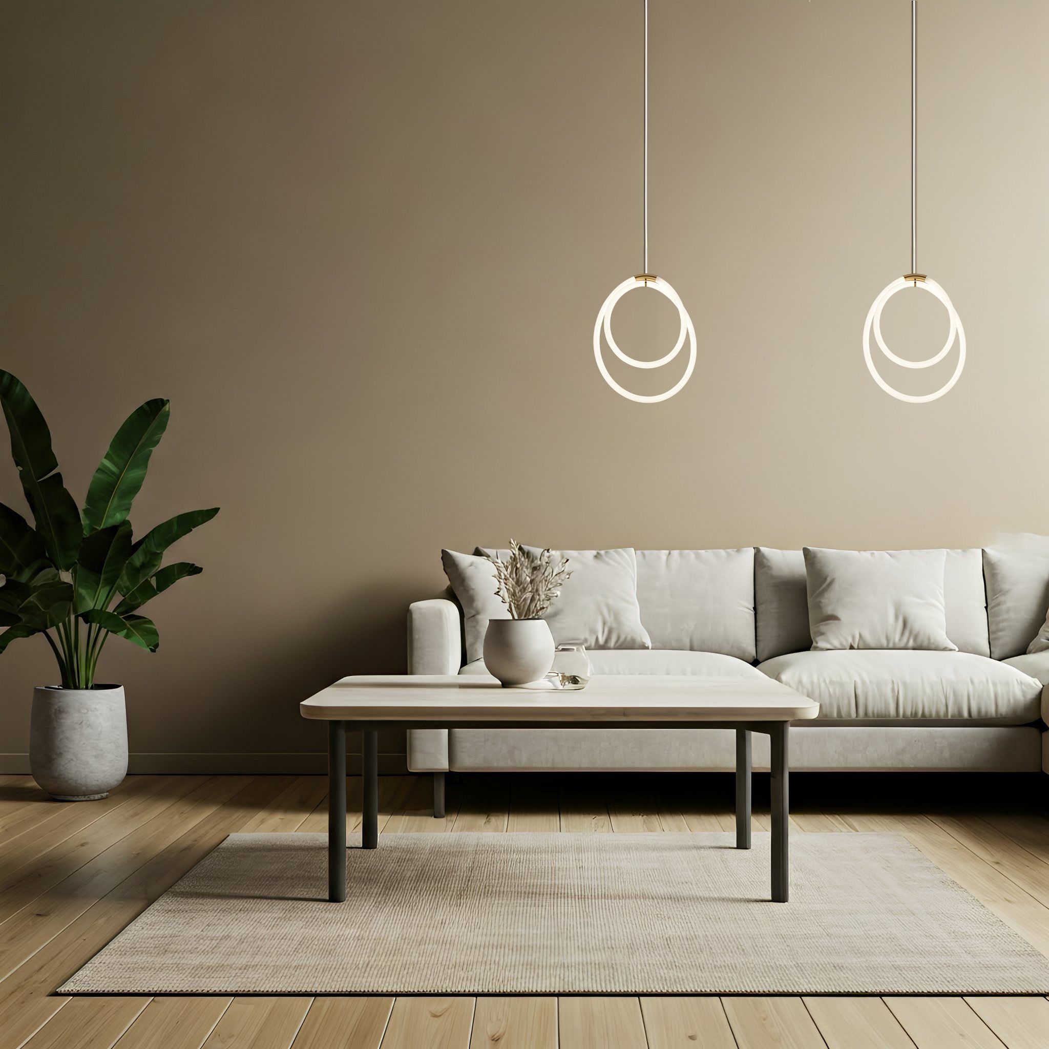 TOOLIGHT riippuva kattovalaisin LED G021-CP kulta, 36x32x36cm