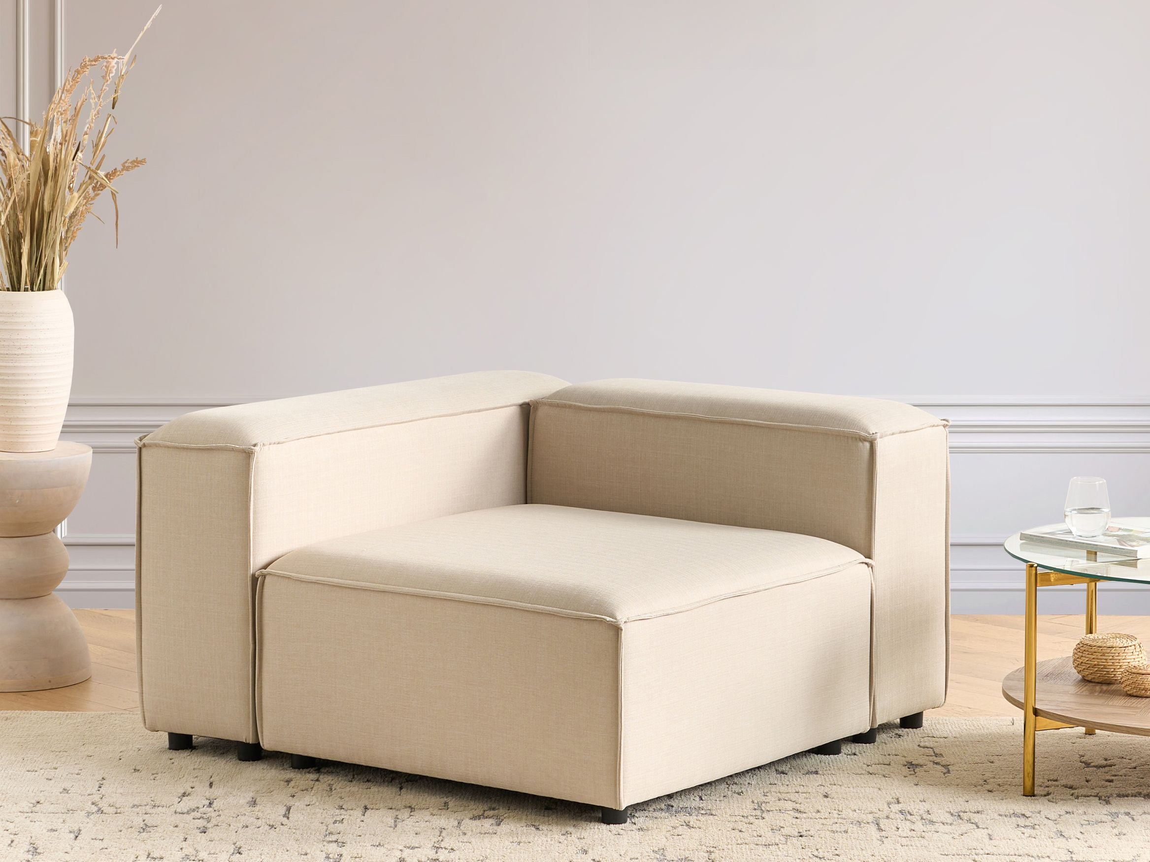 Kulmamoduuli ARDAL kangas Beige Oikea