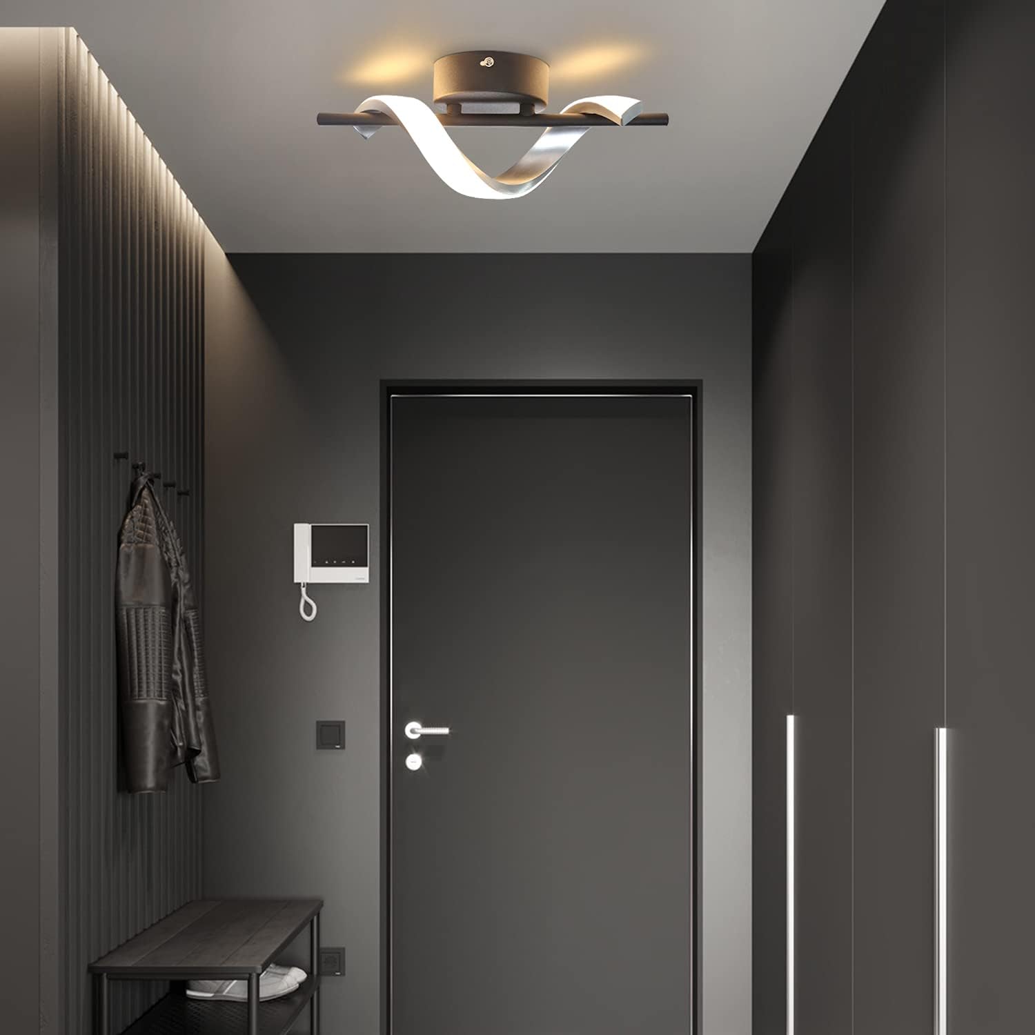 ZMH moderni LED-seinävalaisin lämmin valkoinen 3000K