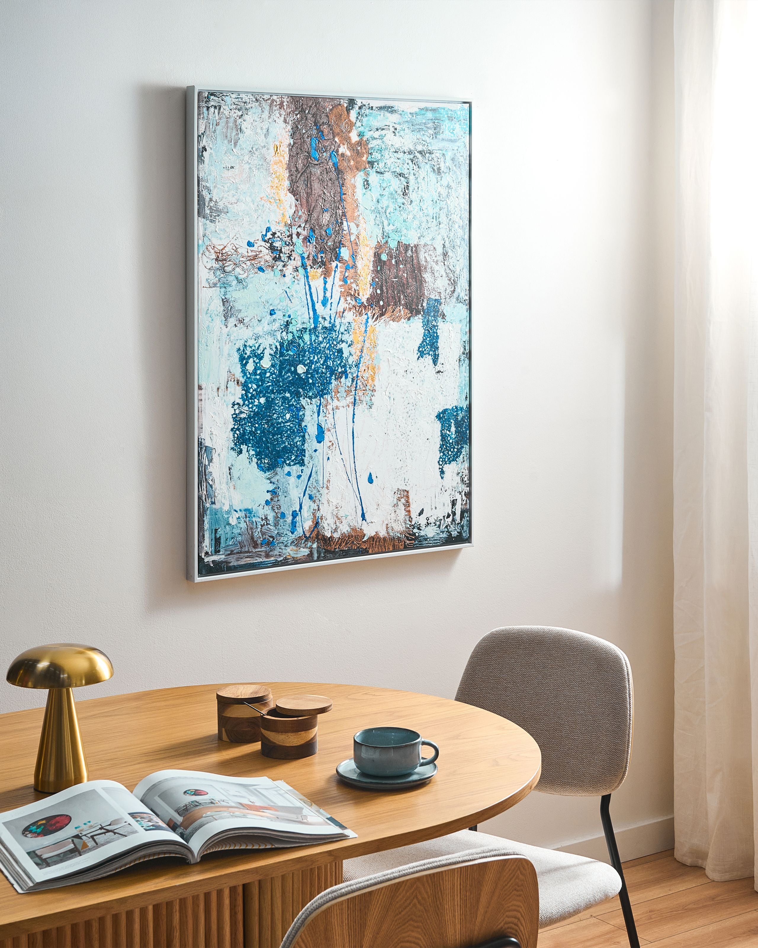 Canvas-taulu OMAGH Abstrakti aihe Sininen