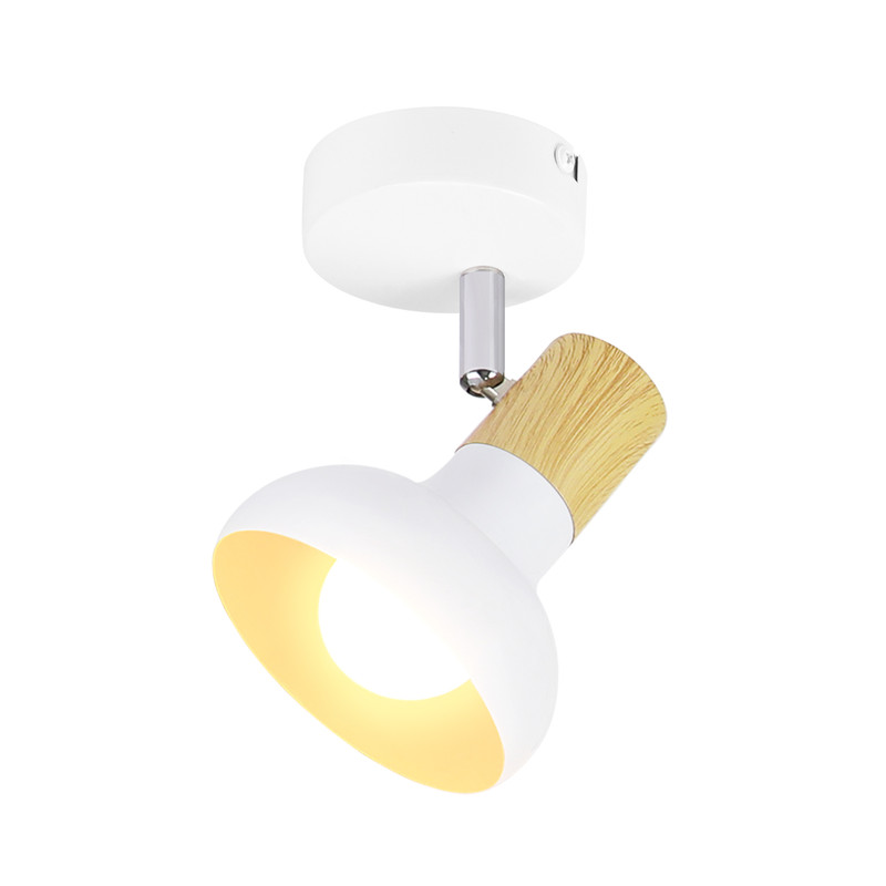 NETTLIFE Kattospotti 1 liekkivalkoinen kattovalaisin teollisuuskäyttöön tarkoitettu käytävävalaisin E14 sisäkäyttöön 350° säädettävä