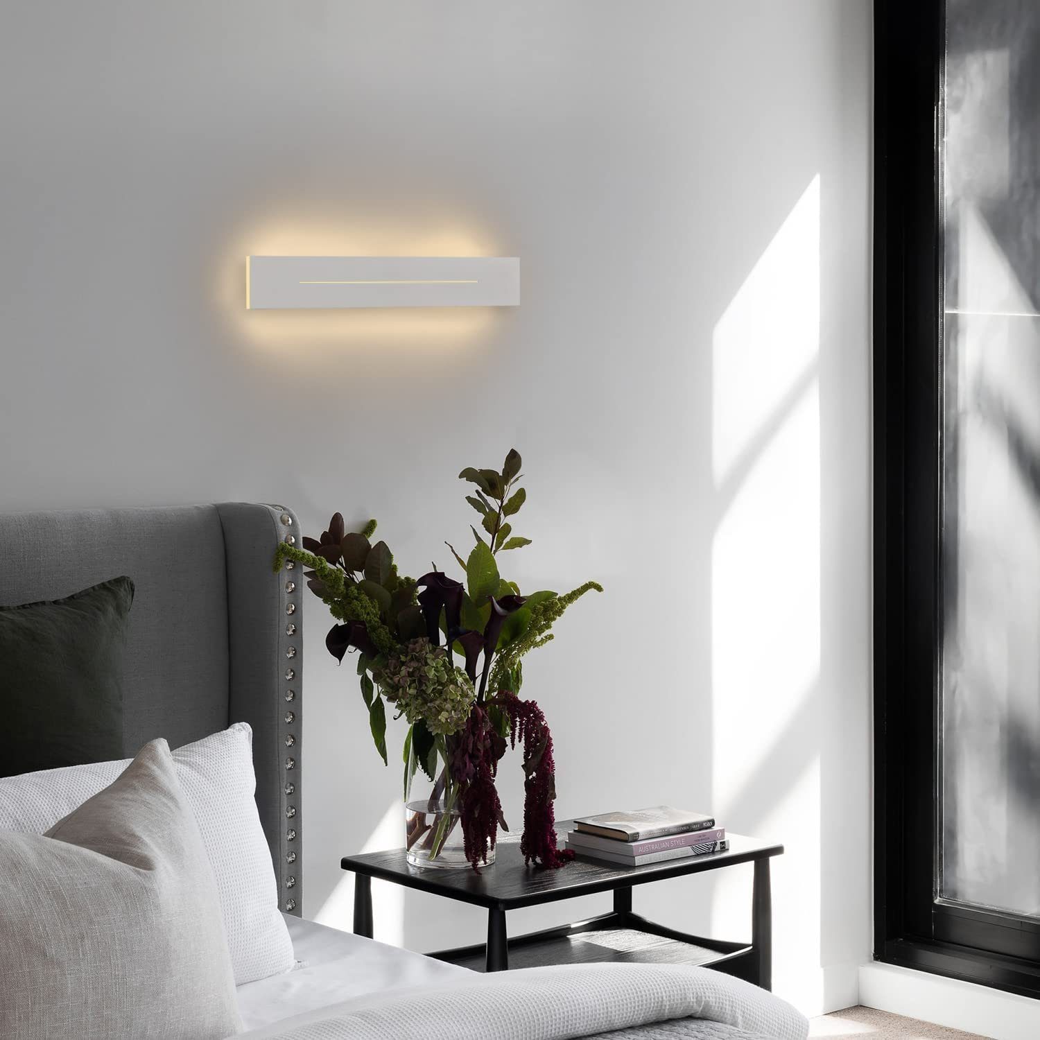 NETTLIFE LED - seinävalaisin, sisäkäyttöön, 30cm, moderni, seinävalaisin, lämmin Valkoinen, 8W, seinävalaisin