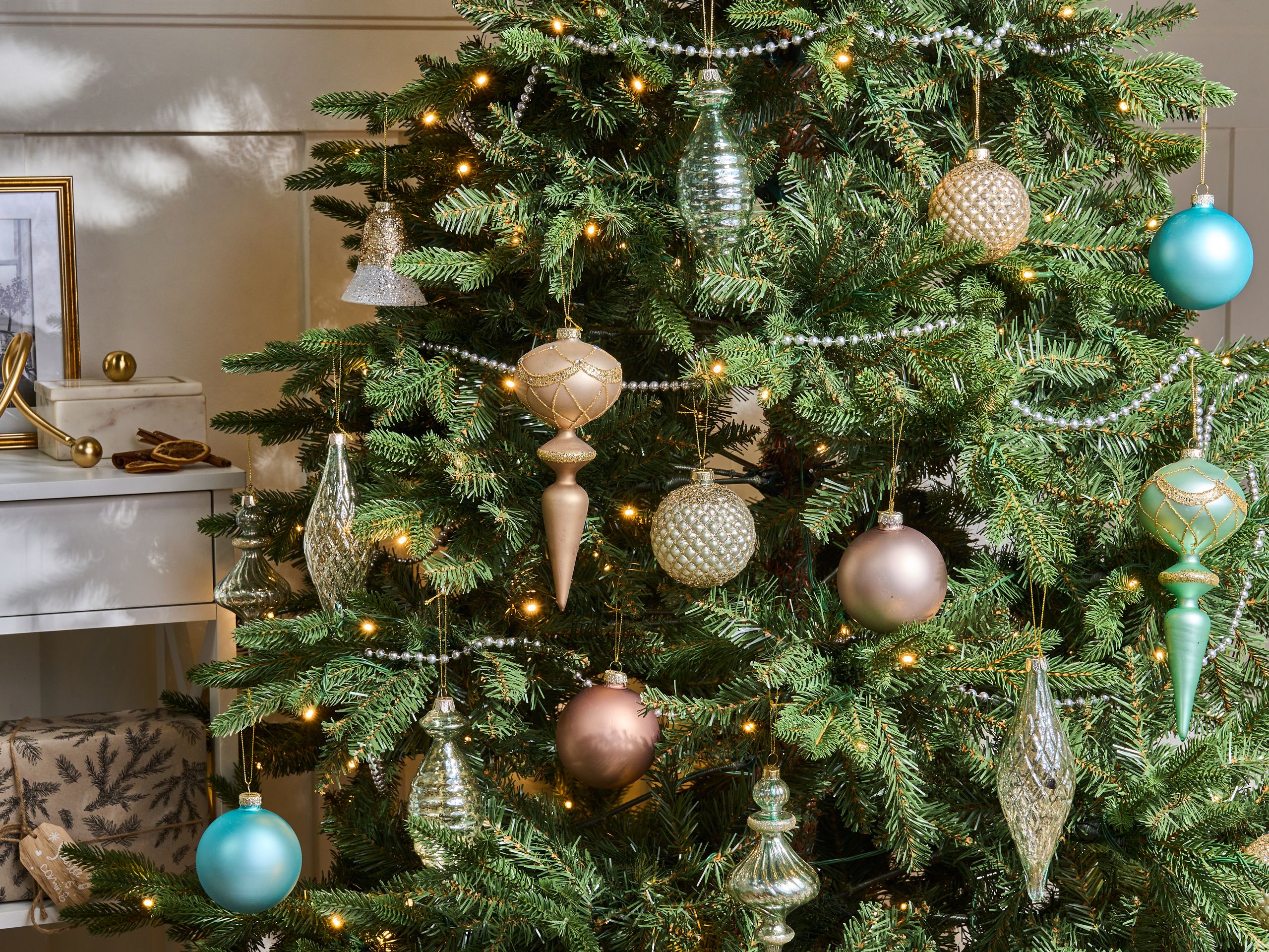 Kuusenkoristesetti 35 kpl FROSTING lasi Monivärinen