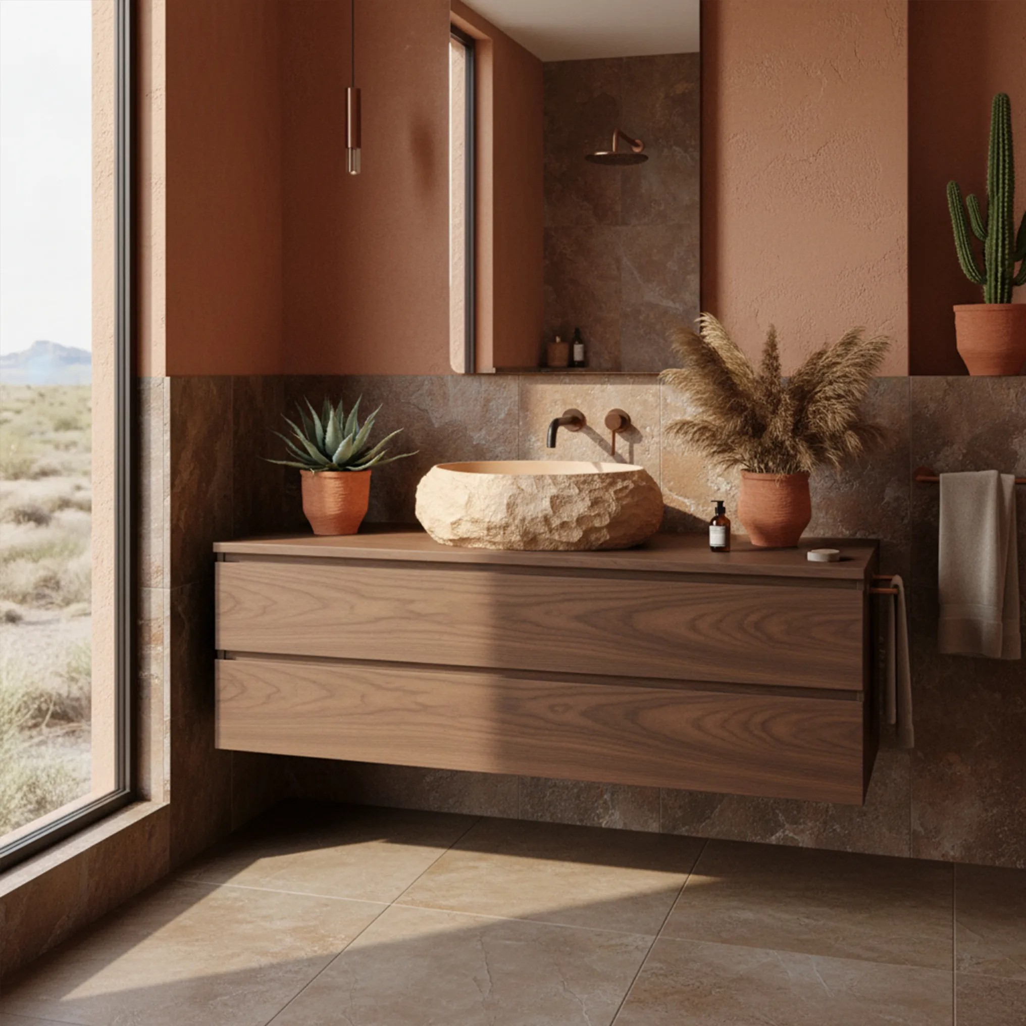 REA Malja-allas Mika Light Terracotta Beige, 50X38X15CM