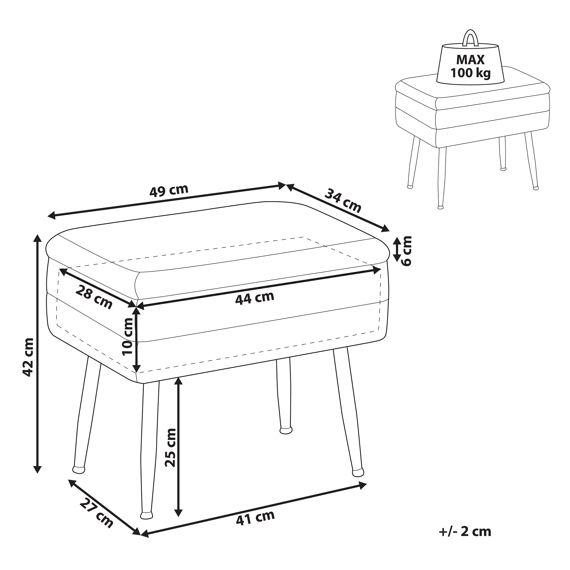 Säilytyspenkki ODESSA sametti Vaaleanpunainen
