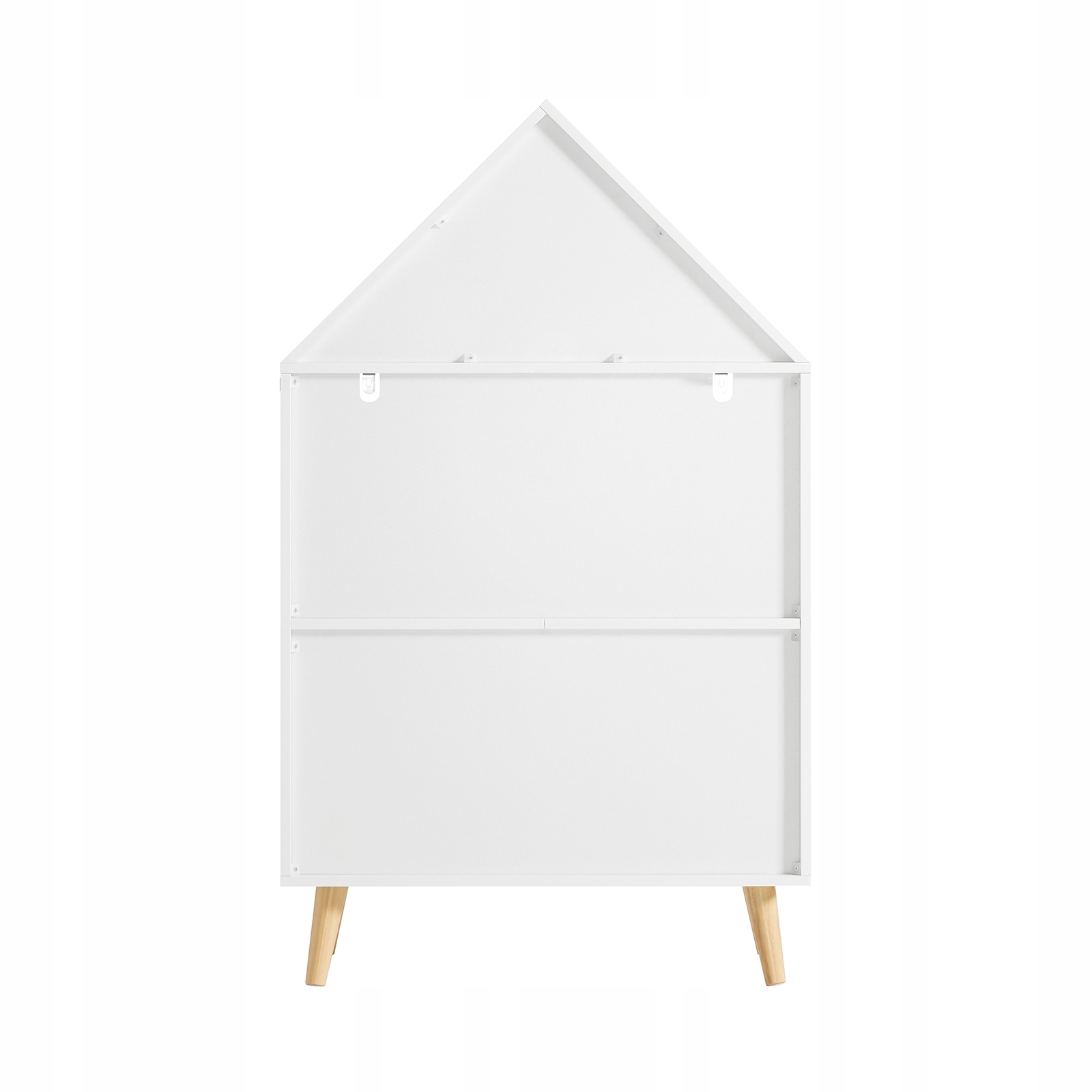 SoBuy Lasten huonekalu KMB58-W luonnonmukainen kulmahylly