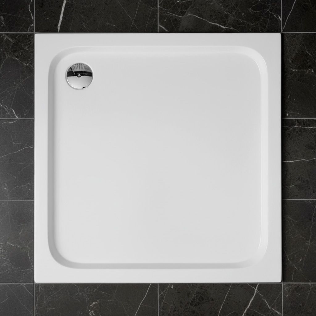 REA suihkuallas BELMOND 90X90 valkoinen, 90X90X5CM