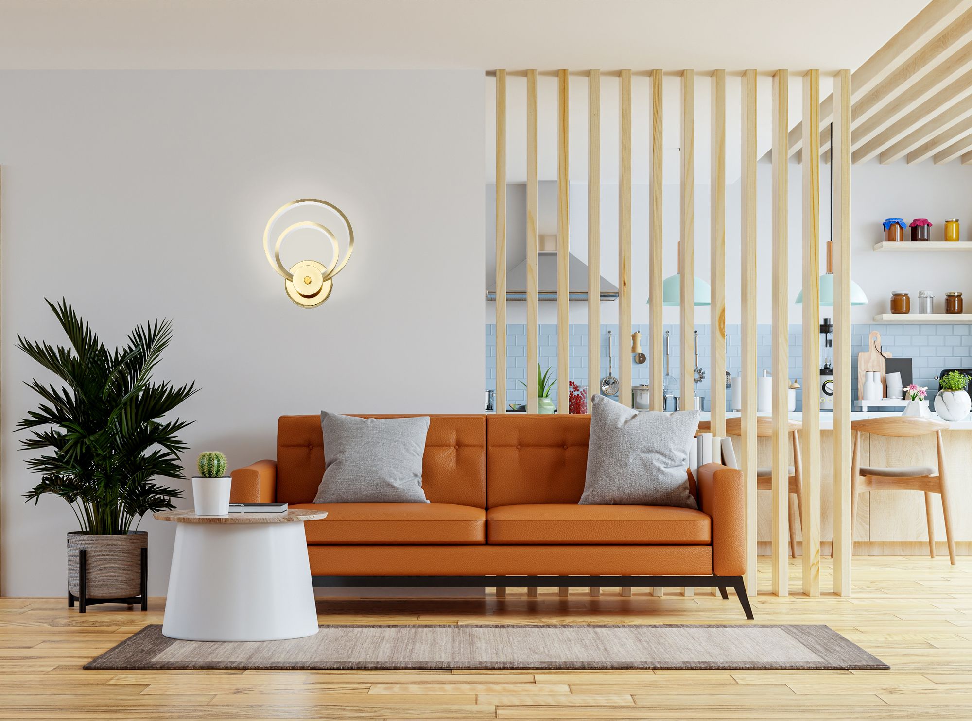 TOOLIGHT seinävalaisin APP1043-W kulta, 24x7, 5x24cm