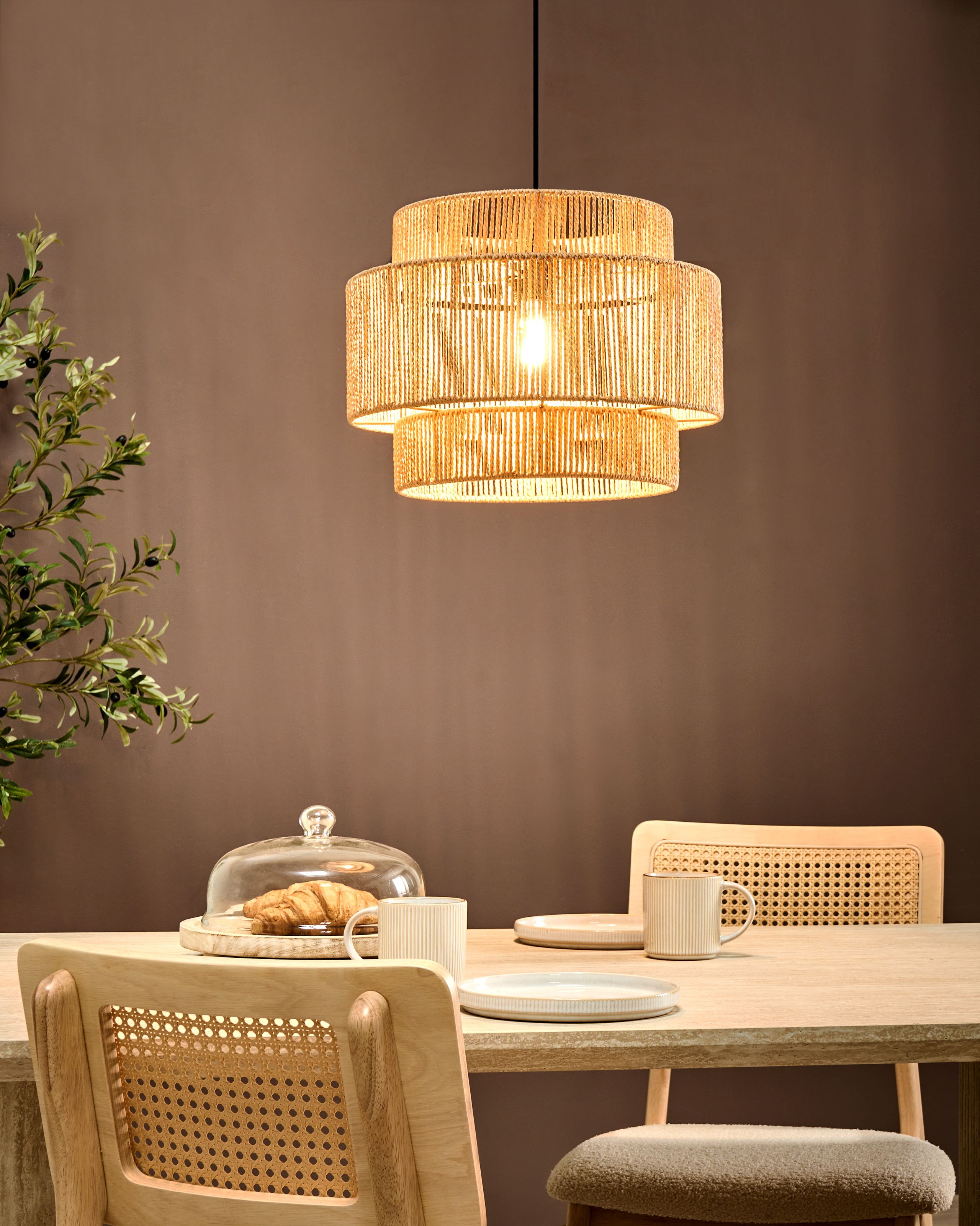 Riippuvalaisin WOKIRO paperinaru Luonnonväri