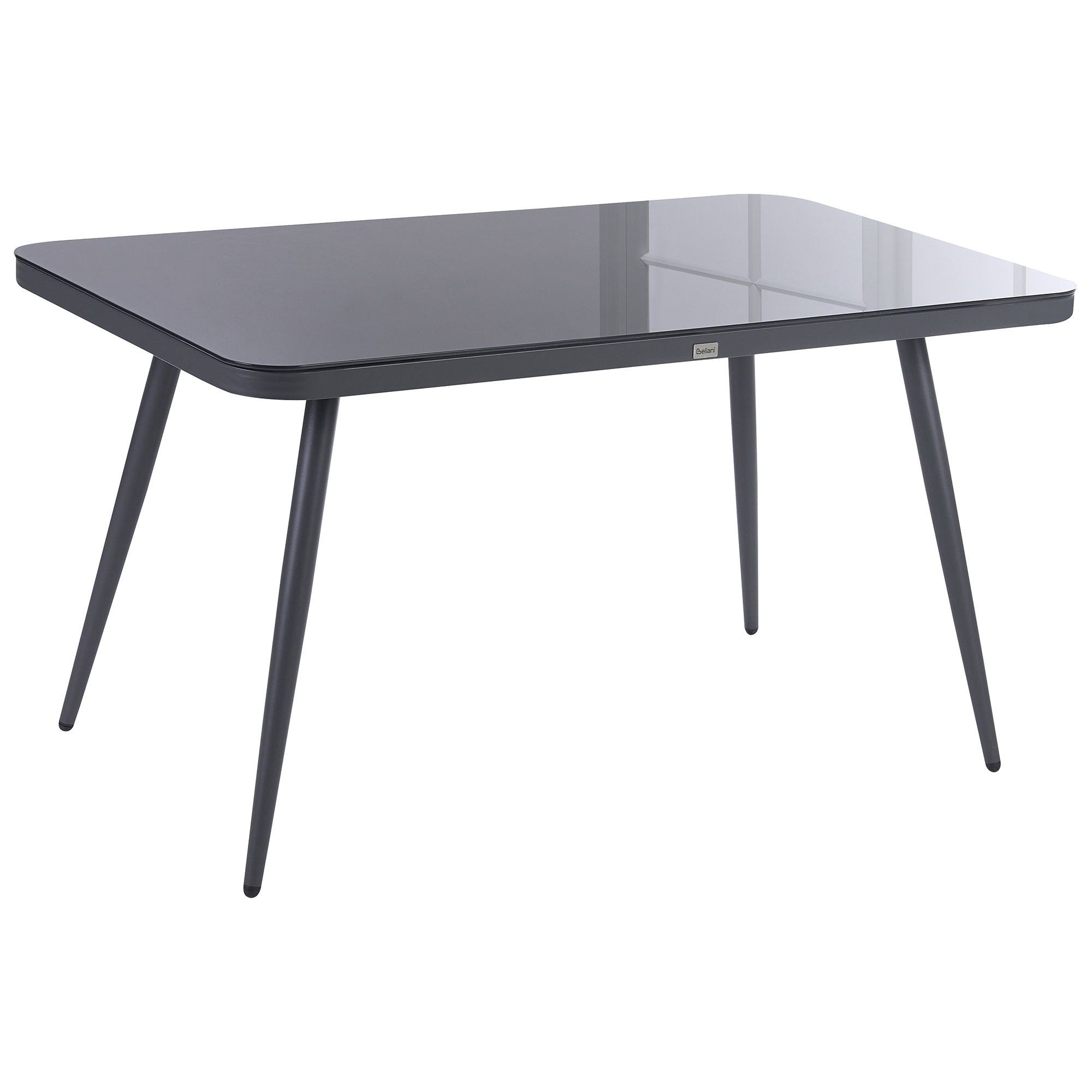 Puutarhapöytä LIPARI 140 cm 80 cm Lasi Harmaa