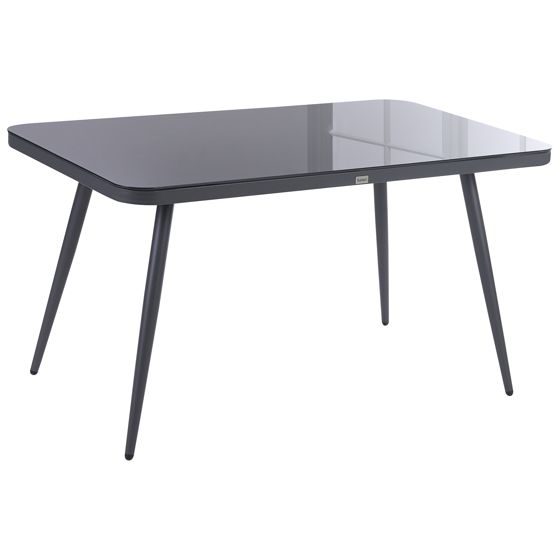 Puutarhapöytä LIPARI 140 cm 80 cm Lasi Harmaa