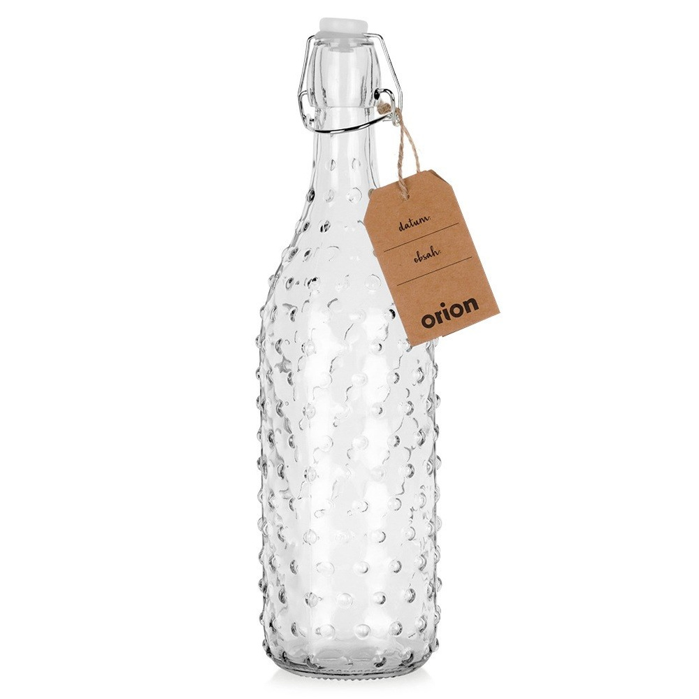 Lasipullo klipsillä 1 l