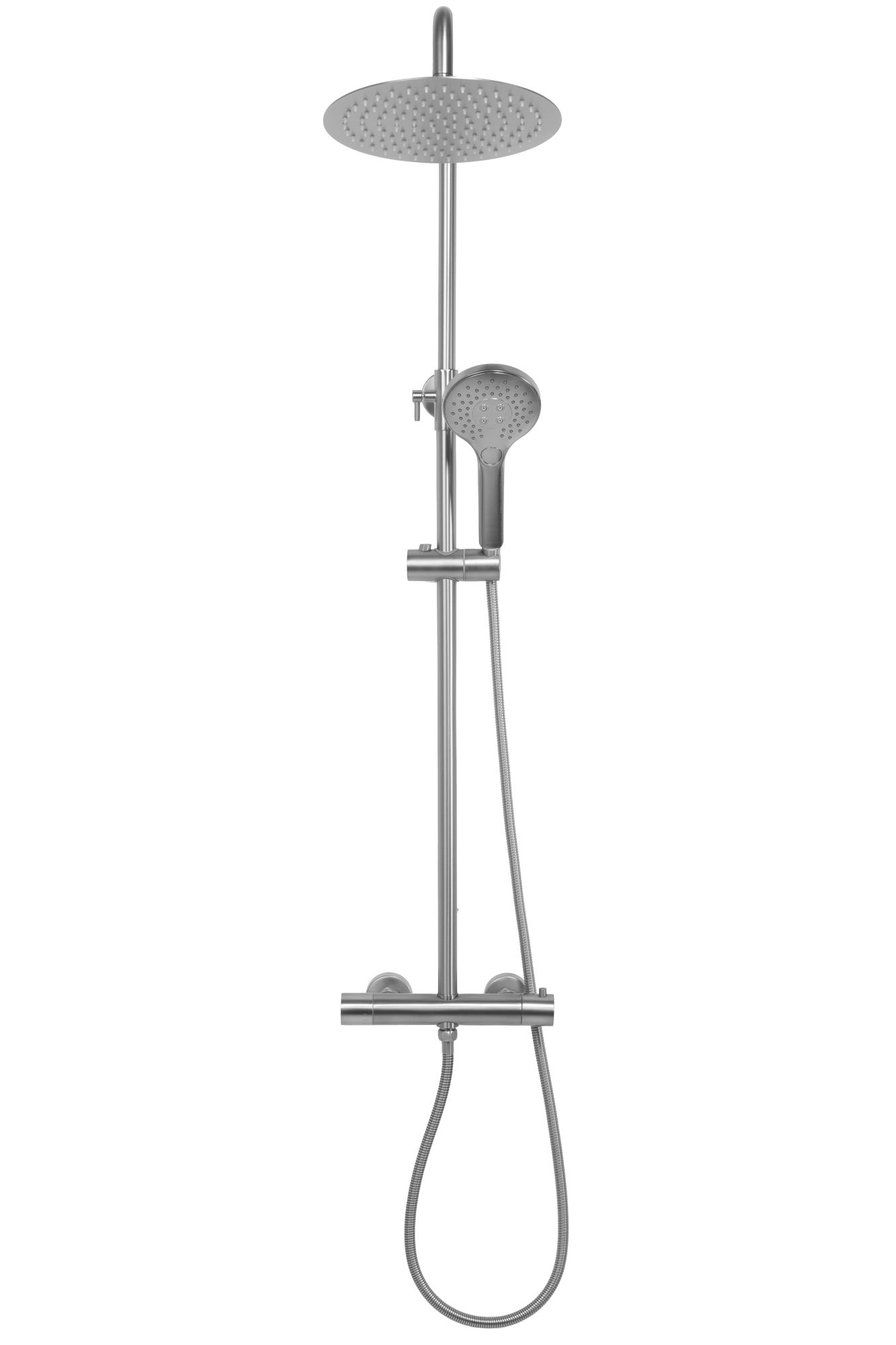 REA suihkusetti VINCENT THERMOSTAT harjattu nikkeli, 48X27X123, 5CM